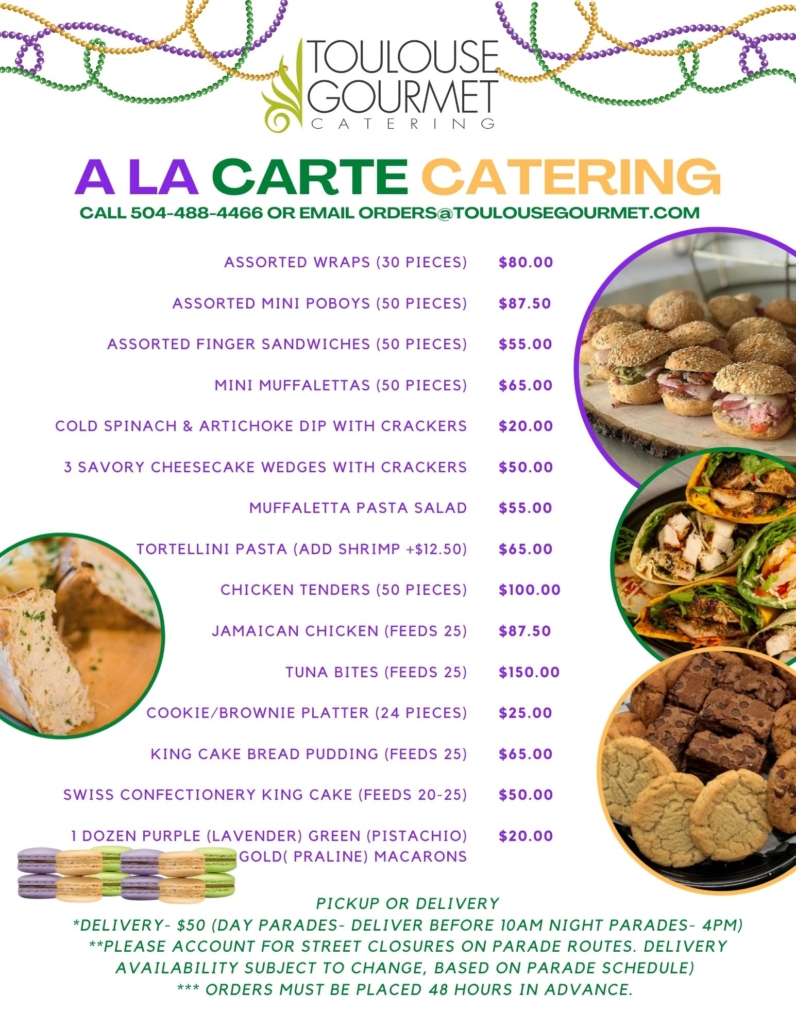 2026 New Orleans Mardi Gras Catering for Parades and Krewes 